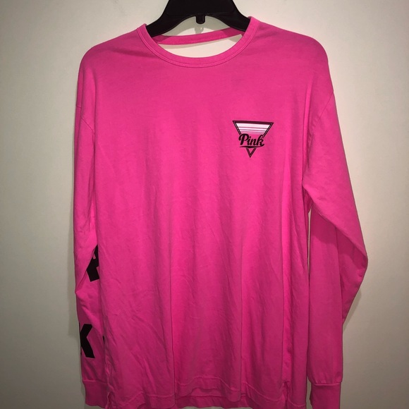 PINK Victoria's Secret Tops - Victoria Secret PINK Size Small Pink Long Sleeve